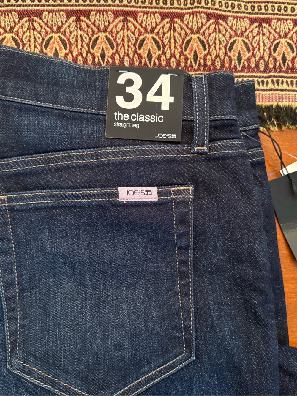 Joe's Jeans Straight Leg Dark Indigo Blue